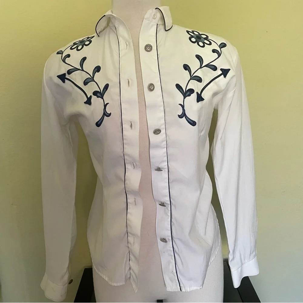 Vintage Embroidered Button Down - Picture 1 of 11